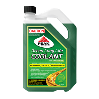 PEAK GREEN LONG LIFE COOLANT CONCENTRATE - OAT